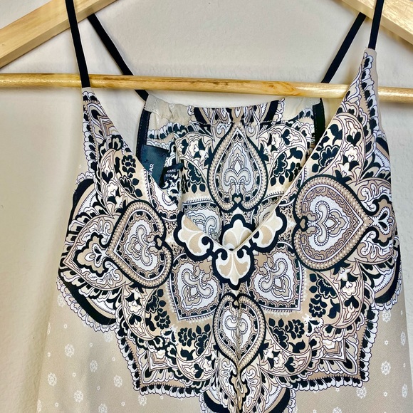 Bwear Floral Mixed Print Scarf Tank Top Size Small - Picture 2 of 13